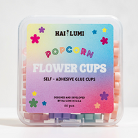 Popcorn Flower Cups - self adhering glue cups