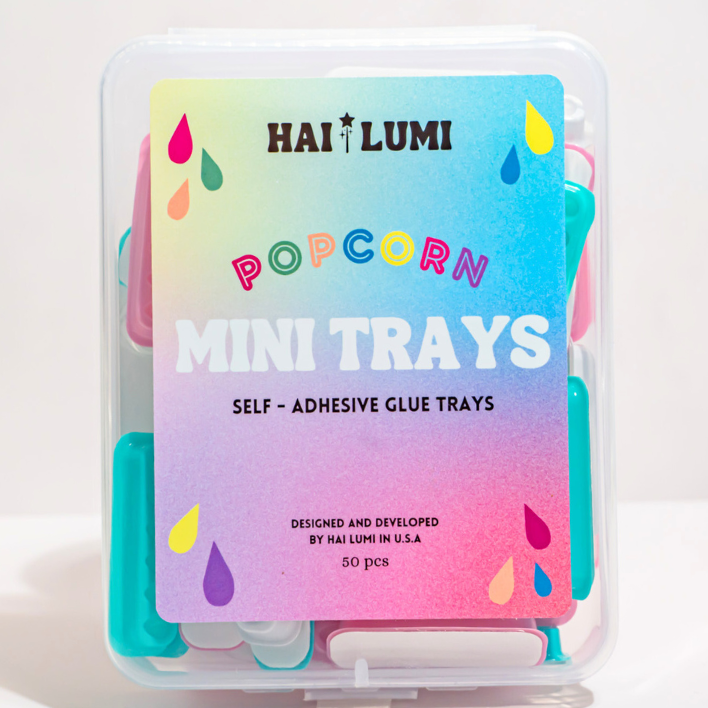 Popcorn Mini Trays - self adhering glue trays